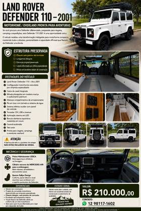 LAND ROVER DEFENDER 2.5 CSW 110 4X4 TURBO DIESEL 4P MANUAL
